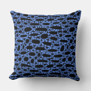 Almofada Abstrato 250923 - Baby Blue on Black