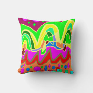 ALMOFADA ABSTRATO ABORIGINAL TYPE ART