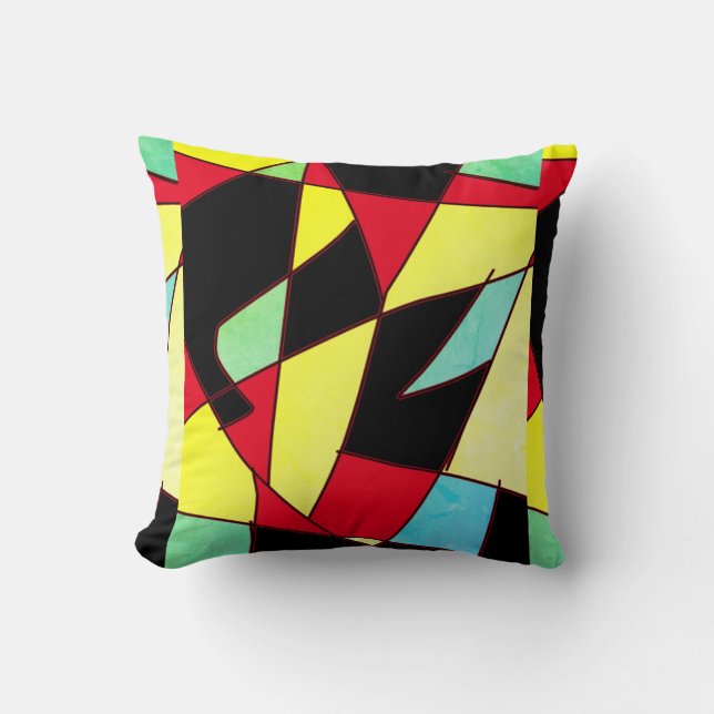 Almofada Abstrato-Art A Pintura De Um Alcance De Travesseir (Frente)