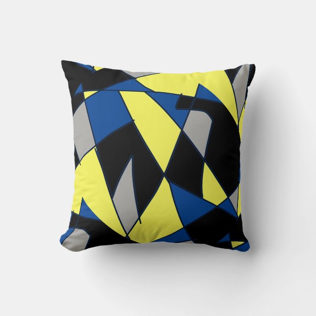 Almofada Abstrato-Art A Pintura De Um Alcance De Travesseir (Frente)