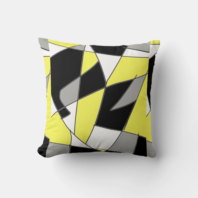 Almofada Abstrato-Art A Pintura De Um Alcance De Travesseir (Frente)