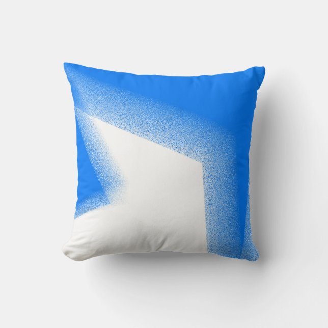 Almofada Abstrato Art Pastel White Lavanda Sky Azul (Frente)