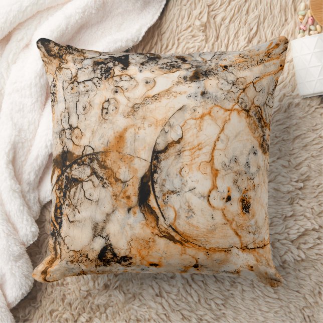 Almofada Abstrato Azul, Azul, Azul, Lança Preta, Pi (Cobertor)