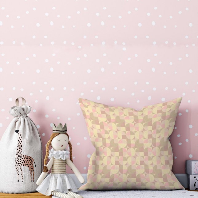 Almofada Abstrato beige travesseiro decorativo do padrão do (Criador carregado)