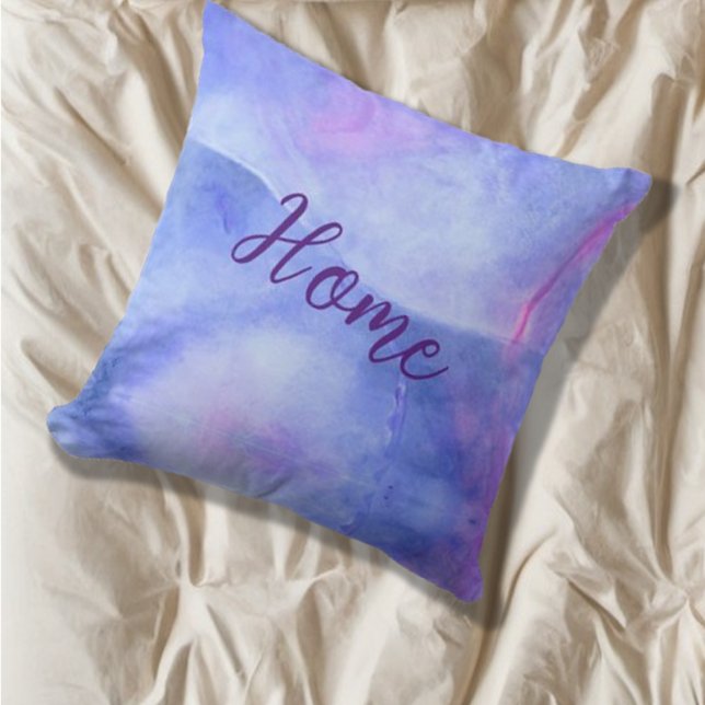 Almofada Abstrato Blues, Misturas de cores etéreas (Criador carregado)