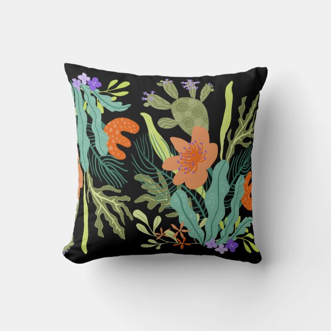 Almofada Abstrato boho desert flower (Frente)