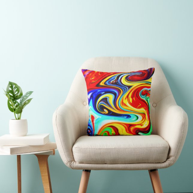 Almofada Abstrato Color Symphony Design (Cadeira)