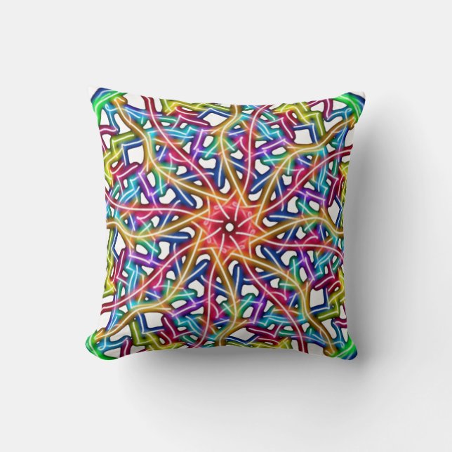 Almofada Abstrato Colorful Mandala (Frente)