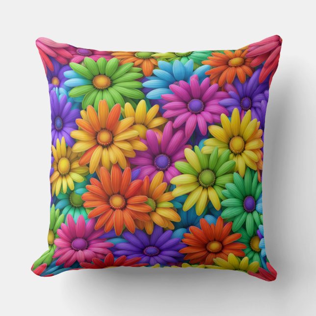 Almofada Abstrato Coloridos Visitas #34 - (Frente)