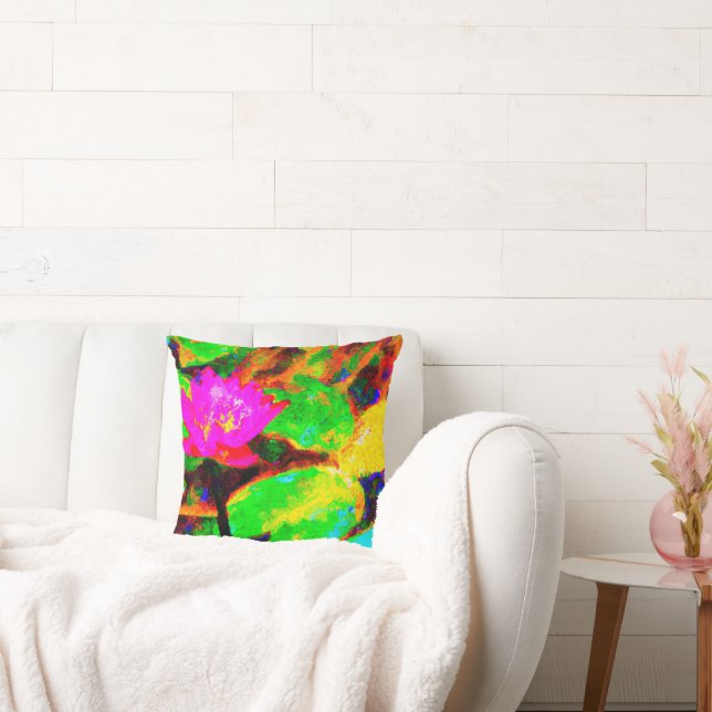 Almofada Abstrato Cores de Arte Moderna (Sofá)