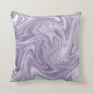 Almofada Abstrato da lavanda de Swirly