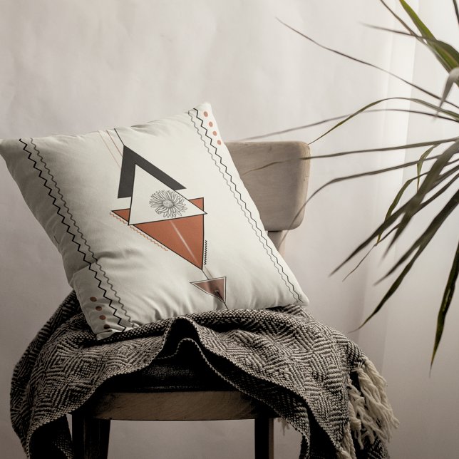 Almofada Abstrato de 16" x 16" (Criador carregado)