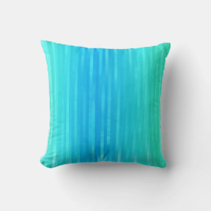 Almofada Abstrato de Arte Pastel Turquesa Azul