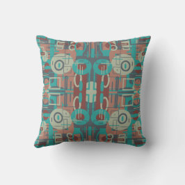 Almofada Abstrato de Arte Tribal do Sudoeste