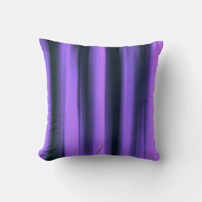 Almofada Abstrato de arte violeta escura (Frente)