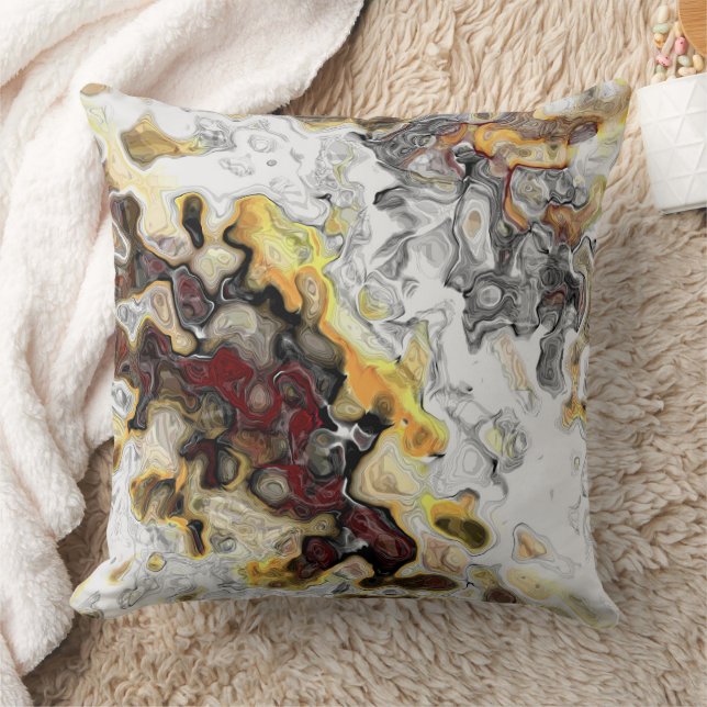 Almofada Abstrato de incêndio e fumo (Cobertor)