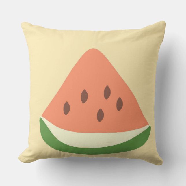 Almofada abstrato de melancia (Frente)