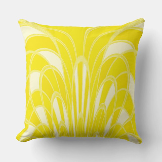 Almofada Abstrato de Mushroom - Art Deco - Citrus (Frente)
