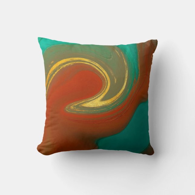 Almofada abstrato de padrão (Frente)