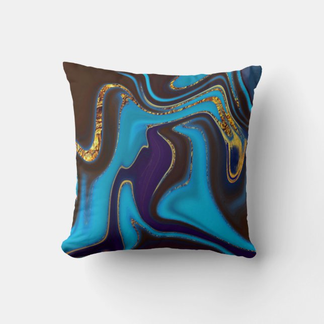 Almofada abstrato de padrão (Frente)