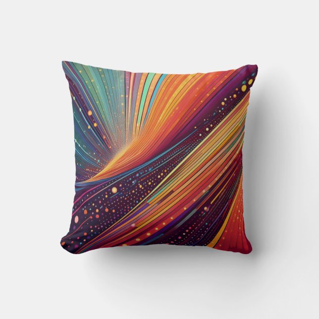Almofada Abstrato de redemoinho (Frente)