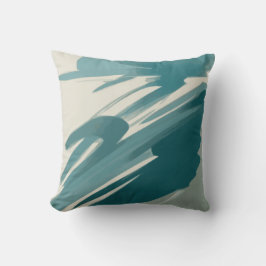 Almofada Abstrato de Teal Tranquil