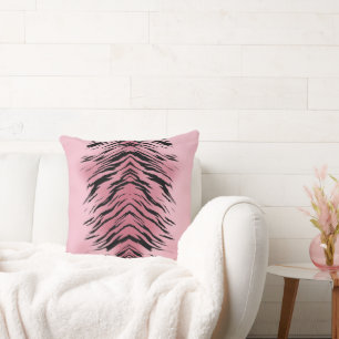 Almofada Abstrato de Tigre Rosa