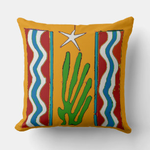 Almofada Abstrato Desert Star Face
