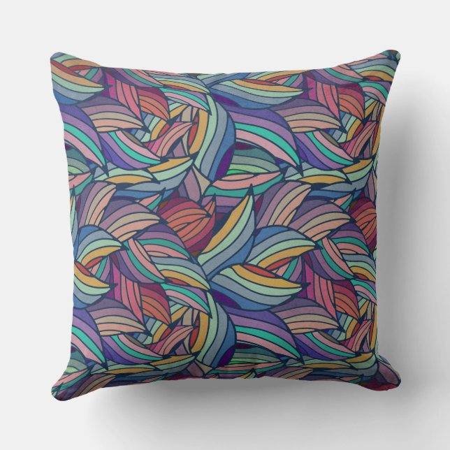 Almofada Abstrato Design colorido (Verso)