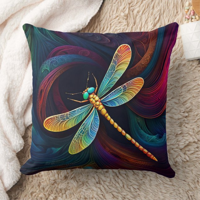 ALMOFADA ABSTRATO DRAGONFLY CUSHION (Cobertor)