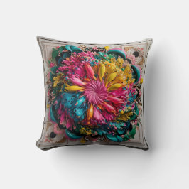 Almofada Abstrato Eclecética Máxima Imprimível Colorida