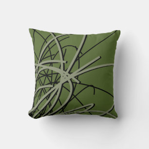 Almofada Abstrato Elegante Verde-Na moda