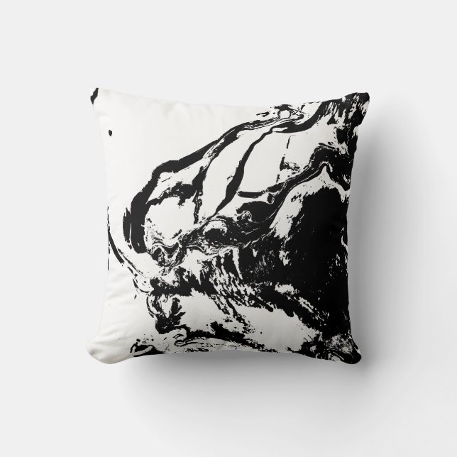 Almofada Abstrato Faces Travesseiro decorativo de Arte Inci (Frente)