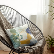 Abstrato Floral em Azul, Travesseiro decorativo Do