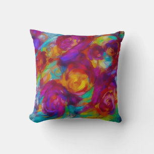 Almofada Abstrato floral moderno brilhante