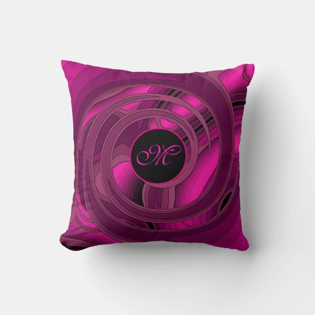 Almofada Abstrato Floral Moderno de Luxo (Frente)