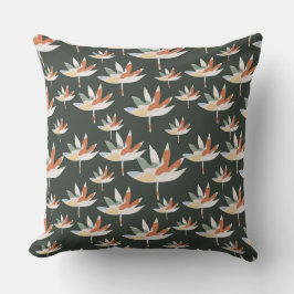 Almofada Abstrato folha escura padrão moderno design
