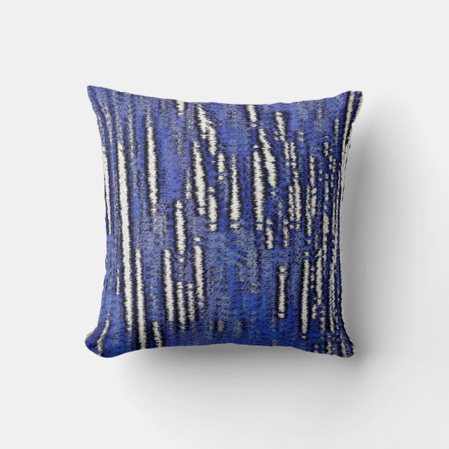 Almofada Abstrato Forest-Royal Blue (Frente)