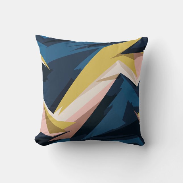 Almofada Abstrato Geométrico Dinâmico (Frente)