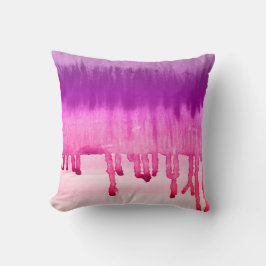Almofada Abstrato Girly Pink Watercolor Ombre Design