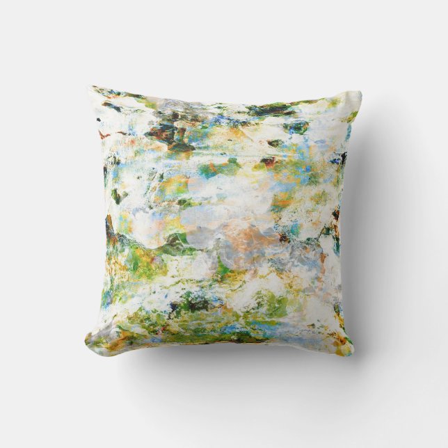 Almofada Abstrato gráfico design de estilo verde (Frente)