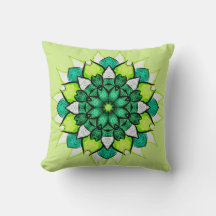 Abstrato Green Boho Floral Mandala