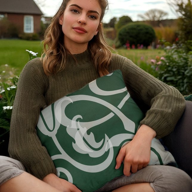 Almofada Abstrato Green Garden (Criador carregado)