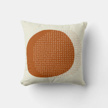 Abstrato Ivory Off White Brown Trendy Shapes