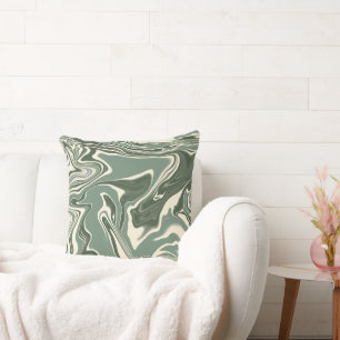 Almofada Abstrato Marble Sage Green