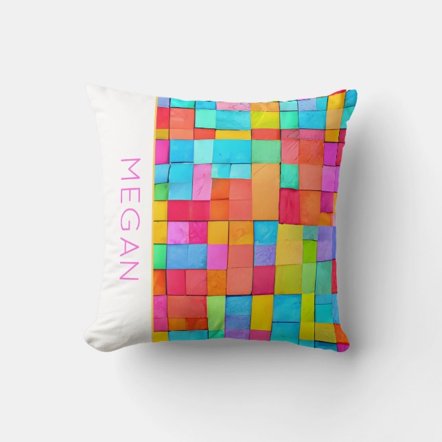 Almofada Abstrato Modern Art NAME Modern Artisan Home Decor (Frente)