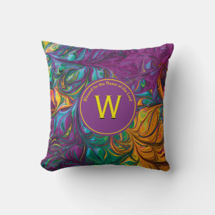 Almofada Abstrato Monograma - Escritura Personalizada