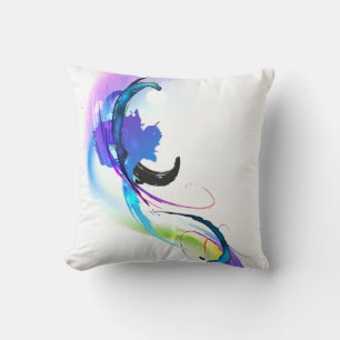 Almofada Abstrato Morning Glory Paint Splatters