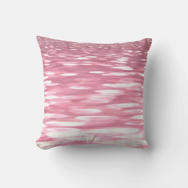 Almofada Abstrato nº 3: Grelha rosa (Frente)