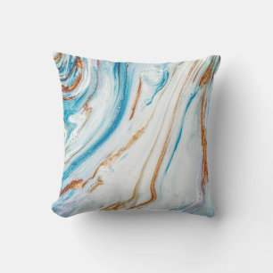 Almofada Abstrato Ocean Luxury Marble Swirls